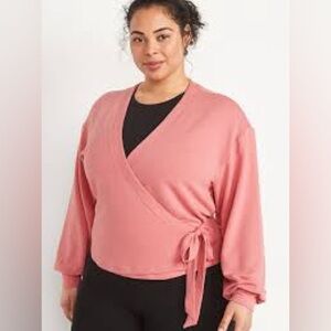 Old Navy NWT Cozy Belted Wrap Sweater Pink Size 4X‎